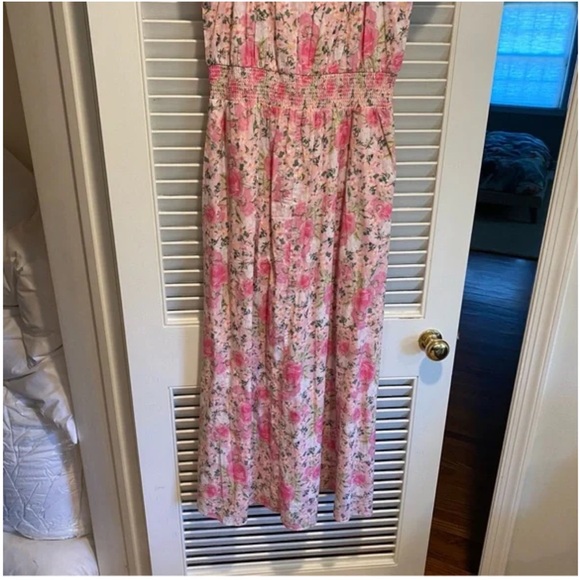 NWOT XS LoveShackFancy Vernon Floral Maxi Dress Pink floral - Picture 8 of 14